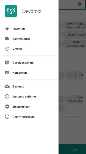 Lawdroid – Deutsche/EU-Gesetze screenshot