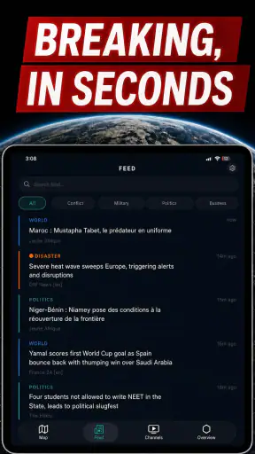 Live Weltmonitor: GlobeAlert screenshot