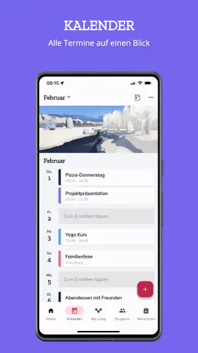 Looping - Familienkalender screenshot