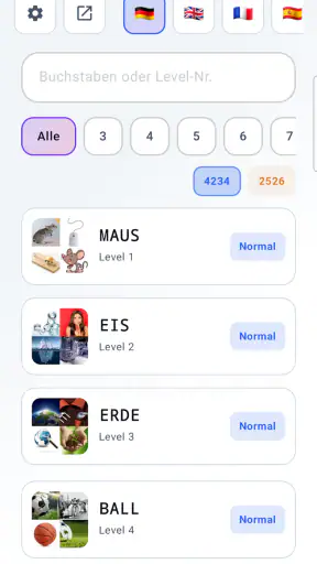 Lösungen für 4 Bilder 1 Wort screenshot
