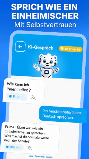 Lurnia: Sprachen lernen KI screenshot