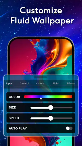 Magic Fluid: 4D Live Wallpaper screenshot