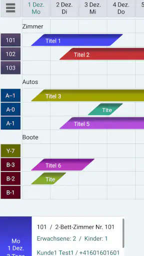 Manager Kundenreservierungen L screenshot