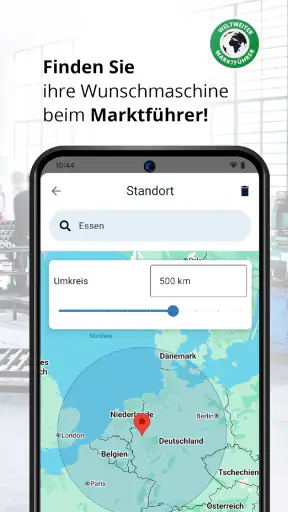 Maschinensucher screenshot
