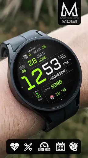 MD131 - Digital watch face screenshot