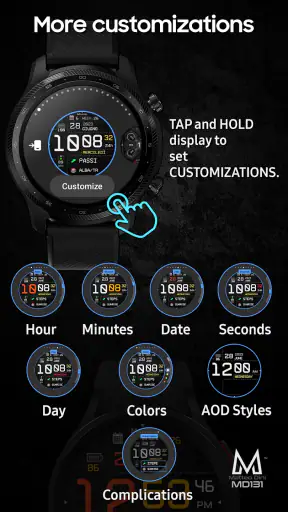 MD131 - Digital watch face screenshot