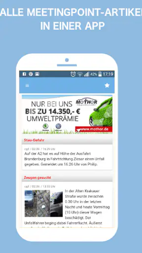 Meetingpoint-Stadtnachrichten screenshot