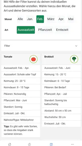 Mein Gemüsebeet mit GRACAMA screenshot