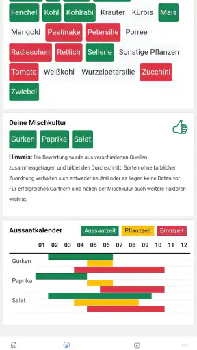 Mein Gemüsebeet mit GRACAMA screenshot
