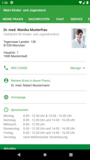 Meine pädiatrische Praxis screenshot
