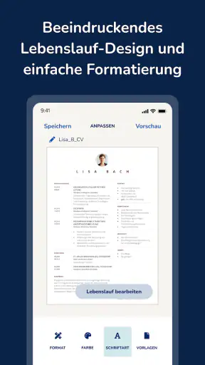 MeinPerfekterLebenslauf screenshot