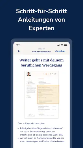 MeinPerfekterLebenslauf screenshot