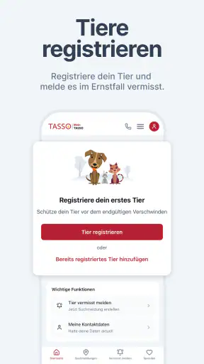 MeinTASSO screenshot