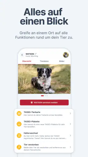 MeinTASSO screenshot