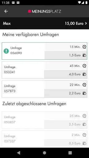 Meinungsplatz screenshot