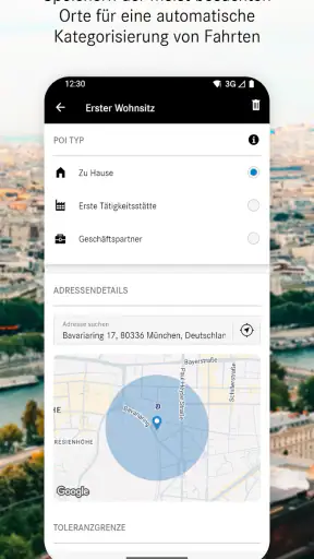 Mercedes-Benz Fahrtenbuch screenshot