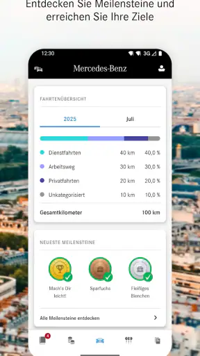 Mercedes-Benz Fahrtenbuch screenshot
