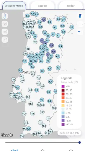 Meteo@IPMA screenshot