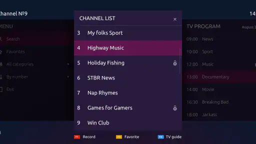 Ministra Player für STB und TV screenshot
