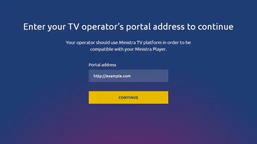 Ministra Player für STB und TV screenshot