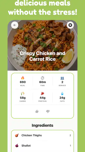 mise - meal planner screenshot