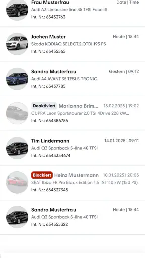 mobile.de - Lead Manager screenshot