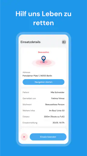 Mobile Retter screenshot