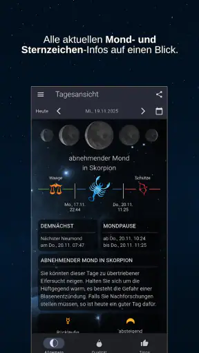 MoonWorx Mondkalender screenshot