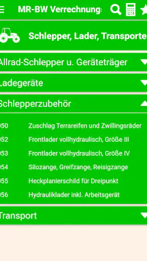 MR-BW Verrechnungssätze screenshot