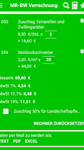 MR-BW Verrechnungssätze screenshot