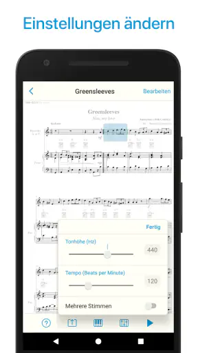 Musik Noten Scanner, Leser app screenshot
