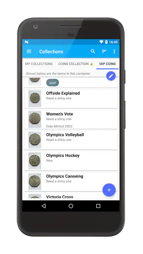 My Collections screenshot