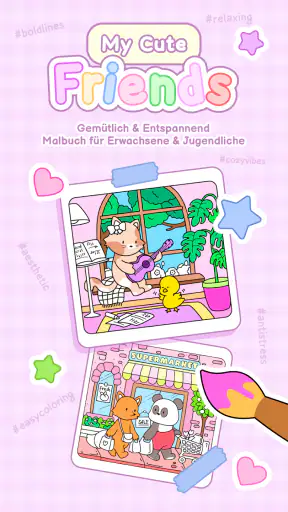 My Cute Friends: Malbuch screenshot