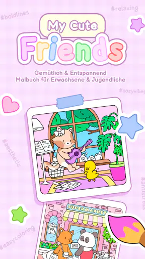 My Cute Friends: Malbuch screenshot