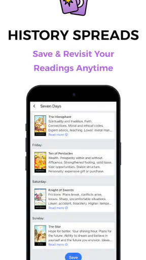 Mystic Tarot Reading & Cards screenshot