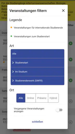 myUFR - Universität Freiburg screenshot