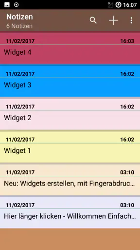 Notizen App Deutsch screenshot