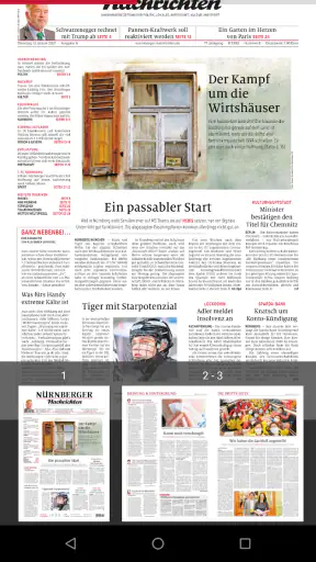Nürnberger Nachrichten E-Paper screenshot