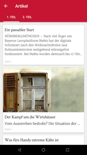 Nürnberger Nachrichten E-Paper screenshot