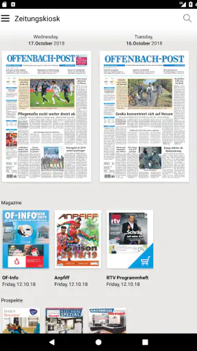 Offenbach-Post E-Paper screenshot