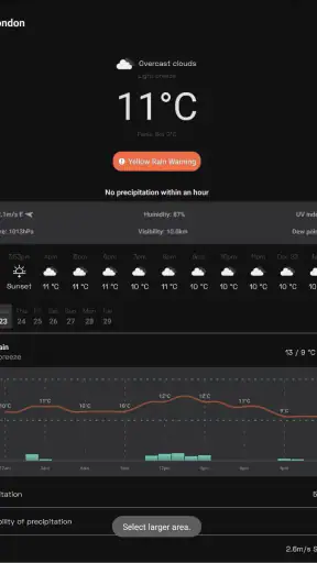 OpenWeather screenshot