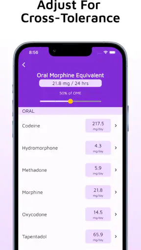 Opioid Conversion Calculator screenshot