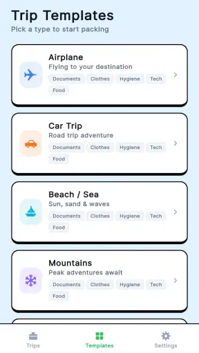 Pack Trip Checker screenshot