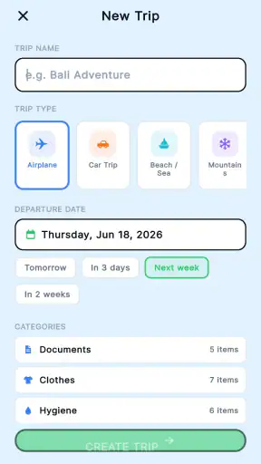 Pack Trip Checker screenshot