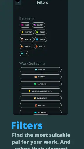 PalPedia: Pals und Werkzeuge screenshot