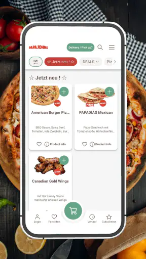 Papa John's Pizza Deutschland screenshot