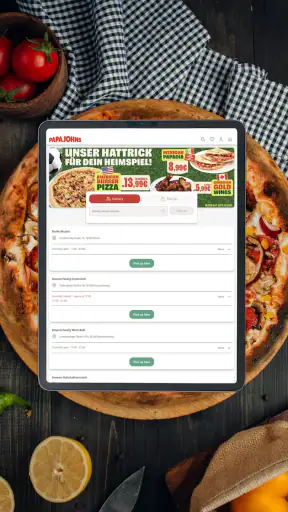 Papa John's Pizza Deutschland screenshot