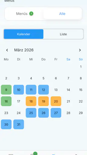 PCA Kantine screenshot