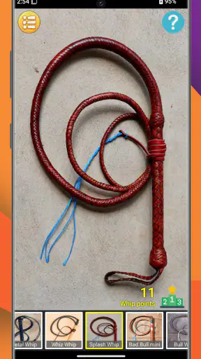Peitschen app - Big Bang Whip screenshot