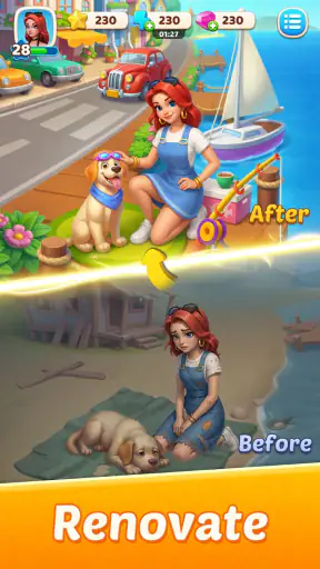 Pets Harbor: Merge & Restore1 screenshot